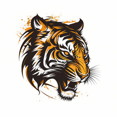  Tiger Head Logo. Generative AI