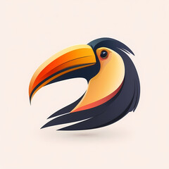 Wall Mural - Toucan Logo. Generative AI