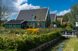 Dorfbild im Ortsteil Kalferpolder in Zaandam. Provinz Nordholland in den Niederlanden
