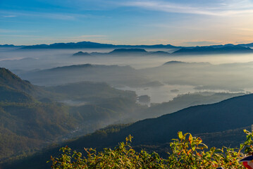 Poster - Sunrise view over Sri Lanka from Adam's peak