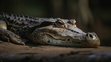 Alligator Portrait Hyper-realistic, Generative AI