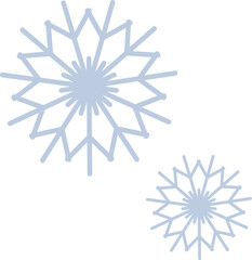 Wall Mural - snowflake pattern icon, representing snow and cold, elements of winter and christmas