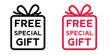FREE Special Gift. vector illustration