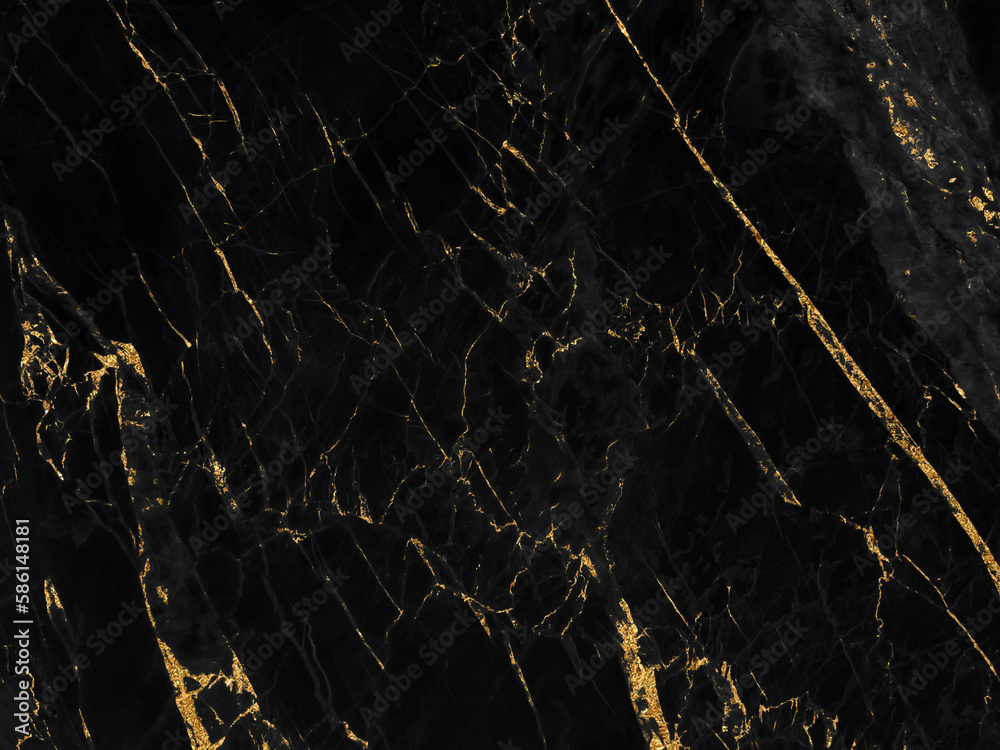 Black and gold marble luxury wall texture with shiny golden line ...