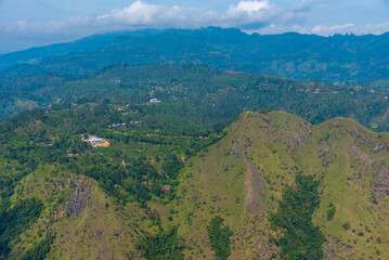 Poster - Panorama view of Sri Lanka highlands from Ella rock