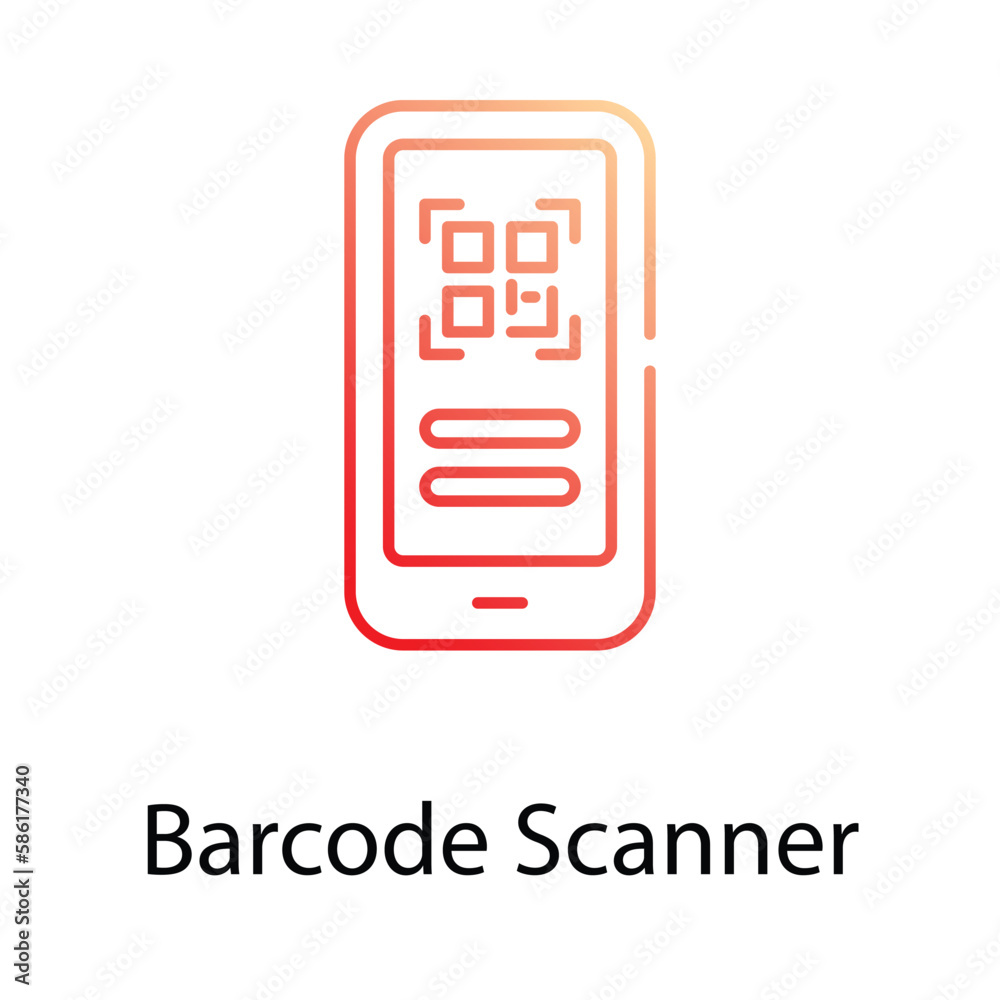 Barcode Scanner icon. Suitable for Web Page, Mobile App, UI, UX and GUI ...
