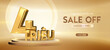 Banner 4 million Sale off in Vietnamese. 4 million VND discount	