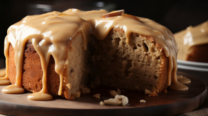 Wall Mural - Banana Cake with Caramel Icing