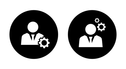Poster - Management icon vector. Manager avatar concept