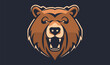 Bear head mascot logo