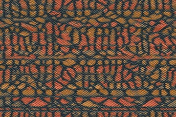 Poster - detailed textile pattern seen up close created with Generative AI technology