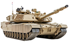 M1 Abrams Tank, Png Stock Photo File Cut Out And Isolated On A Transparent Background - Generative AI