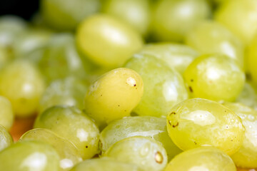 Fresh Sweet washed green grapes