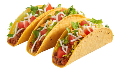 tacos isolated on a transparent background