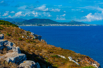 Sticker - Developed coastline of Greek island Rhodes