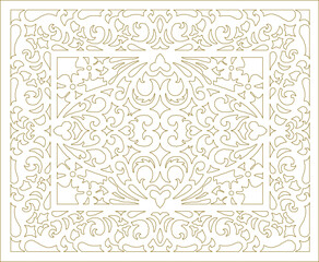 Vector illustration sketch of ethnic traditional decorative pattern baground