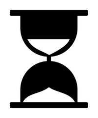 Poster - hourglass icon. Element of banking and finance icon for mobile concept and web apps. Glyph style hourglass icon can be used for web and mobile. Premium icon