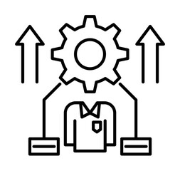 Aufkleber - Corporate and business, career, human, management, process icon