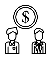 Aufkleber - Corporate and business, funds, investment,, team teamwork icon