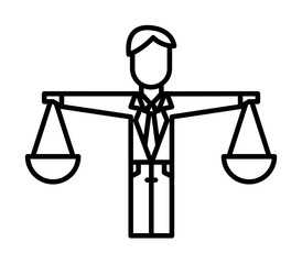 Aufkleber - Corporate and business, balance icon