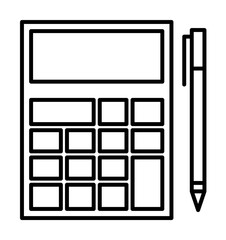 Aufkleber - Corporate and business, calculator icon