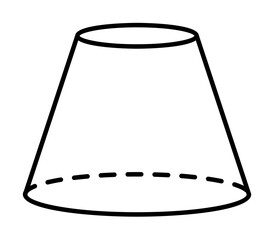 Poster - Geometric shapes, cylinder icon. Simple line, outline 3d figures icons for ui and ux, website or mobile application