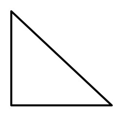 Poster - Geometric shapes, triangle icon. Simple line, outline 3d figures icons for ui and ux, website or mobile application