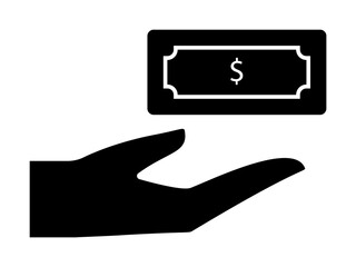 Poster - Hand, fingers, gesture, keep, money icon. Element of hand icon for mobile concept and web apps. Detailed Hand, fingers, gesture, keep, money icon can be used for web and mobile