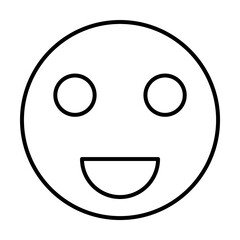 Poster - Happy sign icon. Element of image sign for mobile concept and web apps illustration. Thin line icon for website design and development, app development. Premium icon