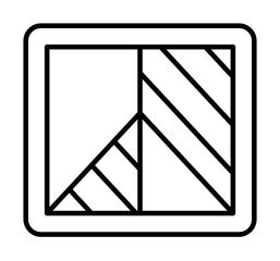Aufkleber - Black and White sign icon. Element of image sign for mobile concept and web apps illustration. Thin line icon for website design and development, app development. Premium icon