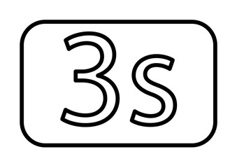 Aufkleber - Timer sign icon. Element of image sign for mobile concept and web apps illustration. Thin line icon for website design and development, app development. Premium icon