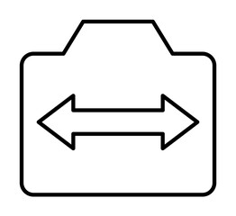 Aufkleber - Switch camera sign icon. Element of image sign for mobile concept and web apps illustration. Thin line icon for website design and development, app development. Premium icon
