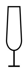 Poster - champagne champagne simple line icon