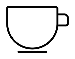 Poster - a cup simple line icon
