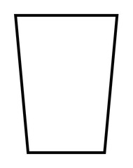 Poster - glass simple line icon