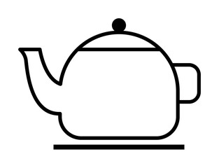 Aufkleber - teapot for welding simple line icon