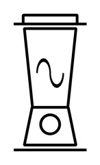Poster - blender simple line icon