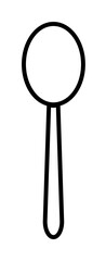 Poster - a spoon simple line icon