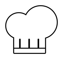 Aufkleber - chef's hat simple line icon