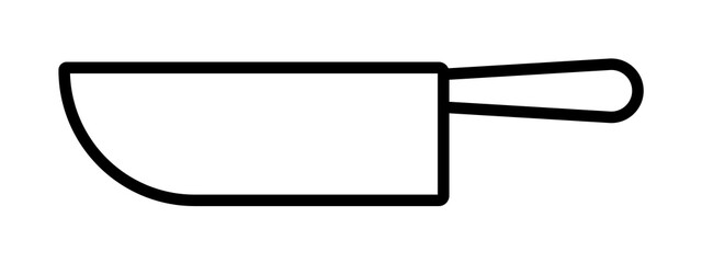 Poster - knife simple line icon