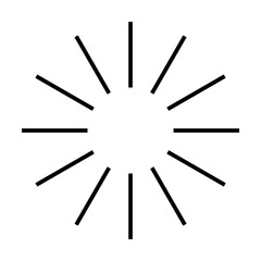 Aufkleber - loading the sun rays icon. Element of loading sign for mobile concept and web apps. Detailed loading the sun rays icon can be used for web and mobile. Premium icon