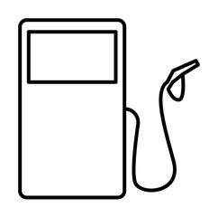 Aufkleber - gas station sign icon. element of navigation sign icon. thin line icon for website design and develo