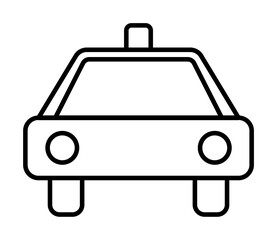 Aufkleber - taxi stand sign icon. Element of navigation sign icon. Thin line icon for website design and development, app development. Premium icon