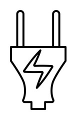 Aufkleber - electrician sign icon. Element of navigation sign icon. Thin line icon for website design and development, app development. Premium icon