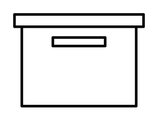 Aufkleber - storage sign icon. Element of navigation sign icon. Thin line icon for website design and development, app development. Premium icon