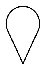 Aufkleber - map pin sign icon. Element of navigation sign icon. Thin line icon for website design and development, app development. Premium icon
