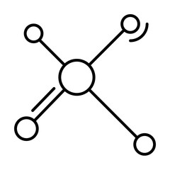 Aufkleber - Connection, networking icon. Simple line, outline elements of storage and cloud icons for ui and ux, website or mobile application