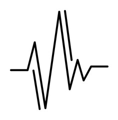 Aufkleber - Wave, networking icon. Simple line, outline elements of storage and cloud icons for ui and ux, website or mobile application