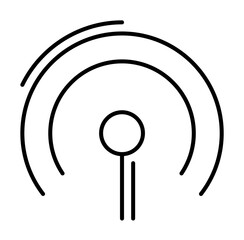 Aufkleber - Signal, networking icon. Simple line, outline elements of storage and cloud icons for ui and ux, website or mobile application
