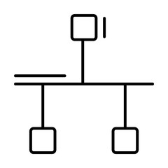 Poster - ports, networking icon. simple line, outline elements of storage and cloud icons for ui and ux, webs